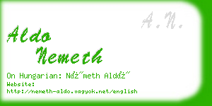 aldo nemeth business card